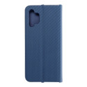 Pouzdro LUNA BOOK CARBON pro Samsung A32 (4G) – carbon blue