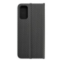 Flipové pouzdro LUNA BOOK CARBON pro Redmi NOTE 10 5G - carbon bl