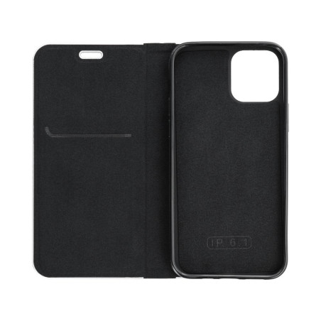 Kryt LUNA BOOK CARBON pro Samsung A52 - carbon black