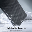 Kryt LUNA BOOK CARBON pro Samsung A52 - carbon black