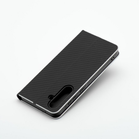 Luna Book Carbon flip pouzdro Samsung A33 5G - carbon black