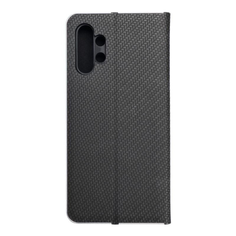 Pouzdro LUNA BOOK CARBON pro Samsung A13 4G - carbon black