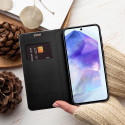 Pouzdro LUNA Book CARBON pro Redmi NOTE 11/11S - carbon black