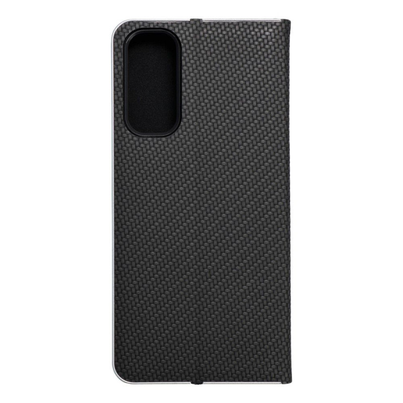 Flip pouzdro LUNA Book Carbon pro Samsung A05s - carbon black