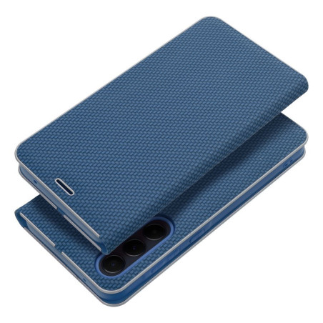 LUNA Book Carbon flip pouzdro pro Redmi NOTE 13 PRO 4G - carbon bl