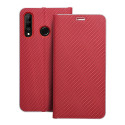 Flip pouzdro LUNA BOOK CARBON pro Huawei P30 LITE - carbon red