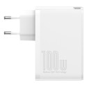 Rychlonabíječka Baseus GaN2 Pro 100W USB / USB Type C Quick Charge 4+ Power Delivery bílá (CCGAN2P-L02)
