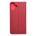 Kryt KABURA LUNA BOOK CARBON pro iPhone 16 PLUS - carbon red