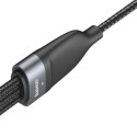 BASEUS CA2T3-G1 Datový a nabíjecí opletený kabel 3v1 (USB-C/Lightning/MicroUSB) 100W, 1,2m, černý