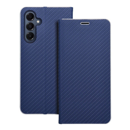 Pouzdro LUNA Book Carbon pro Samsung A16 5G - carbon blue