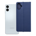 Flip pouzdro LUNA BOOK CARBON pro Samsung A06 carbon blue