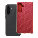 Pouzdro LUNA BOOK CARBON Samsung A36 5G - carbon red