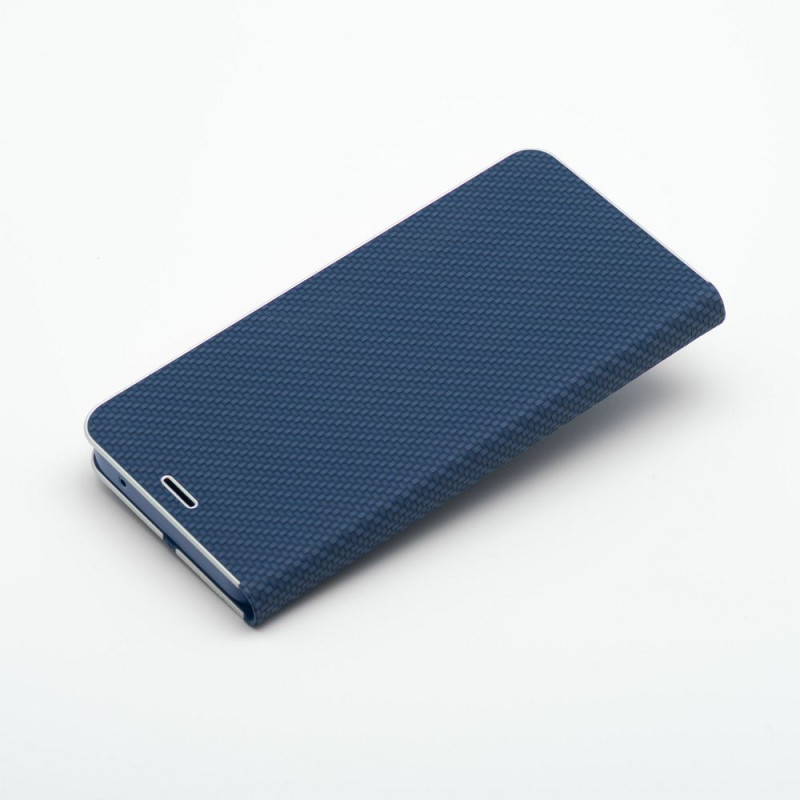 Kryt LUNA BOOK CARBON pro Xiaomi 14T - carbon blue