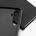 Pouzdro LUNA BOOK CARBON pro Xiaomi 14T - carbon black
