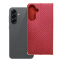 Pouzdro LUNA BOOK CARBON pro Samsung A56 5G - červená
