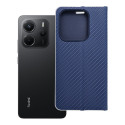 Kryt LUNA BOOK CARBON pro Redmi NOTE 14 5G – carbon blue