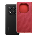 Kryt/pouzdro LUNA BOOK CARBON pro Redmi NOTE 14 PRO 5G - carbon red