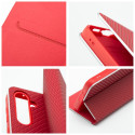 Kryt/pouzdro LUNA BOOK CARBON pro Redmi NOTE 14 PRO 5G - carbon red