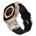 Řemínek Tech-Protect Delta Pro pro Apple Watch 8 / 9 / 10 / 11 / SE / Ultra (44 / 45 / 46 / 49 mm) – Černá / Titanium