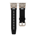 Řemínek Tech-Protect Delta Pro pro Apple Watch 8 / 9 / 10 / 11 / SE / Ultra (44 / 45 / 46 / 49 mm) – Černá / Titanium
