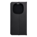 Flip pouzdro LUNA Book Carbon pro Redmi NOTE 14 PRO 4G - carbon bl