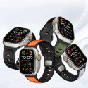 Řemínek Tech-Protect IconBand Line pro Apple Watch 8 / 9 / 10 / 11 / SE / Ultra (44 / 45 / 46 / 49 mm) – černý/černý