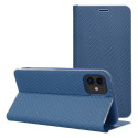 Kryt LUNA BOOK CARBON pro iPhone 17 – carbon blue