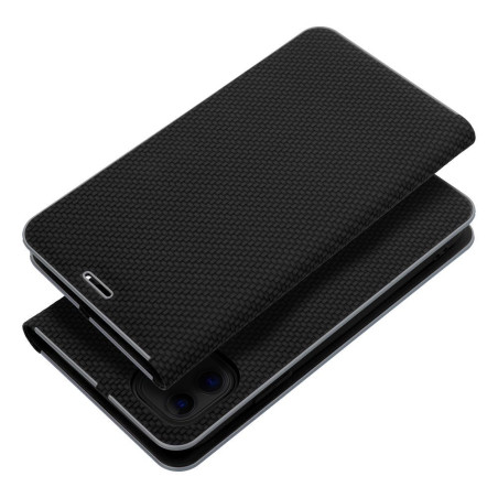 Pouzdro LUNA Book CARBON pro iPhone Air - carbon black