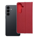 Kryt Luna Book Carbon pro Samsung S26 PLUS - carbon red