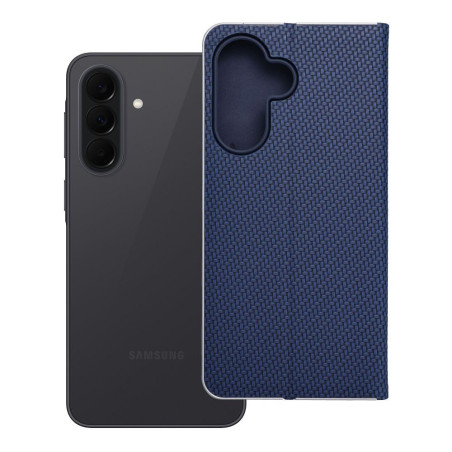 Kryt LUNA BOOK CARBON pro Samsung A37 5G - carbon blue