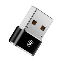 BASEUS CAAOTG-01 Redukce OTG USB-A na USB-C až 5A, hliníková, černá