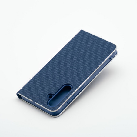 Flip case LUNA BOOK CARBON Samsung A57 5G - blue carbon
