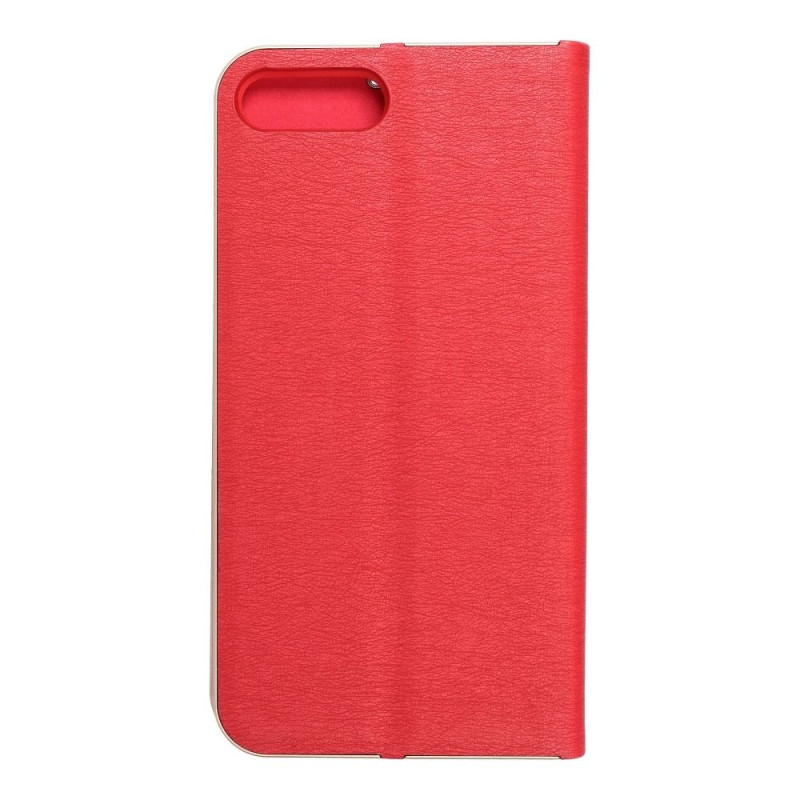 Pouzdro Kabura LUNA Book Gold pro iPhone 7 PLUS / 8 PLUS - červená/zlatá