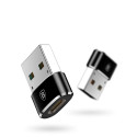 BASEUS CAAOTG-01 Redukce OTG USB-A na USB-C až 5A, hliníková, černá
