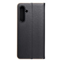 Kryt LUNA Book Gold pro Samsung S23 FE – zlato-černý