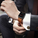 Řemínek Tech-Protect LeatherFit pro Apple Watch 8 / 9 / 10 / 11 / SE / Ultra (44 / 45 / 46 / 49 mm) – hnědý