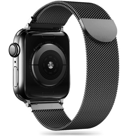 Řemínek Tech-Protect MilaneseBand pro Apple Watch 8 / 9 / 10 / 11 / SE (40 / 41 / 42 mm) – černý