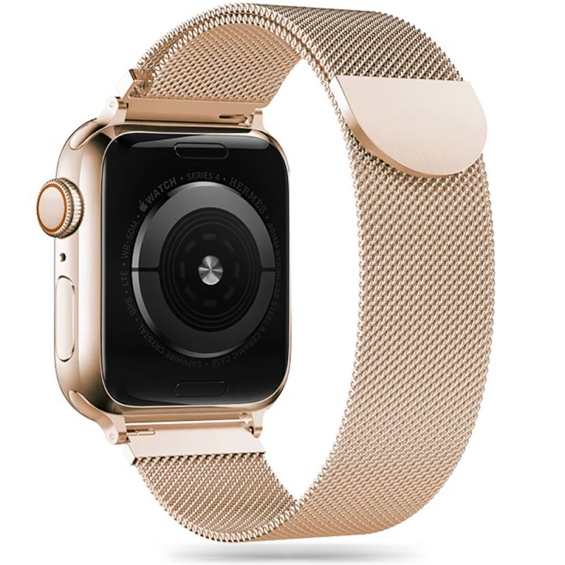 Řemínek Tech-Protect MilaneseBand pro Apple Watch 8 / 9 / 10 / 11 / SE (40 / 41 / 42 mm) – zlatý