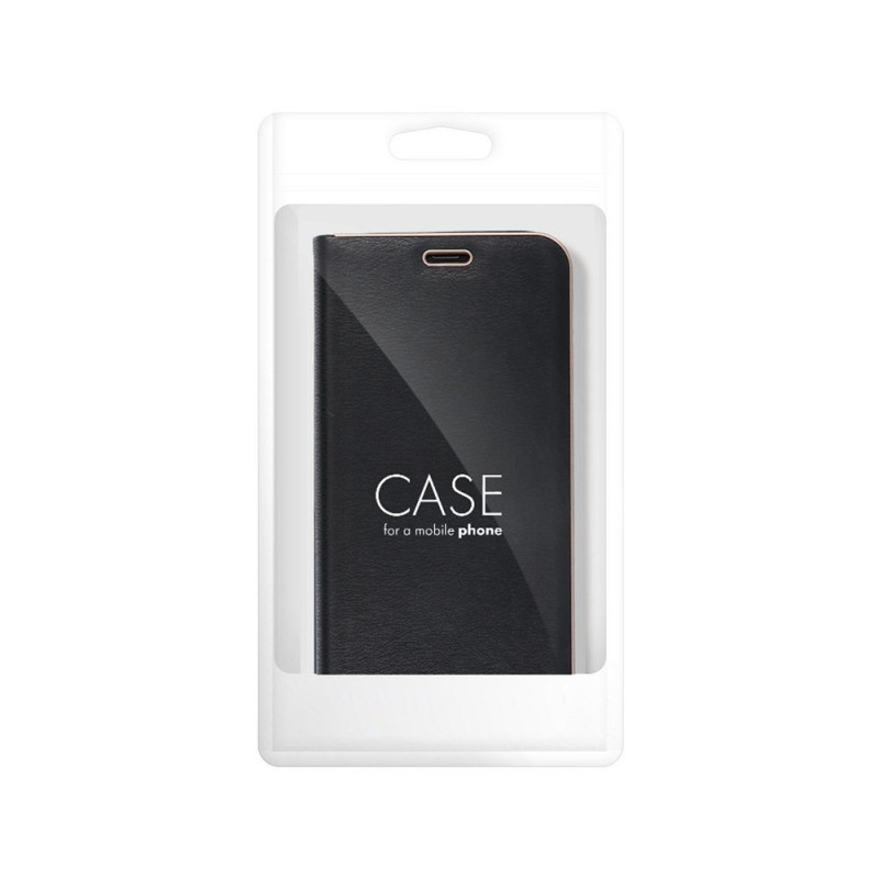 Pouzdro (flip) LUNA BOOK GOLD pro Xiaomi Redmi NOTE 14 4G - gold černá