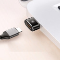 BASEUS CAAOTG-01 Redukce OTG USB-A na USB-C až 5A, hliníková, černá