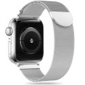 Řemínek Tech-Protect MilaneseBand pro Apple Watch 8 / 9 / 10 / 11 / SE / Ultra (44 / 45 / 46 / 49 mm) – stříbrný