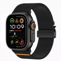 Řemínek Tech-Protect Nylon Clasp pro Apple Watch 8 / 9 / 10 / 11 / SE / Ultra (44 / 45 / 46 / 49 mm) – černý