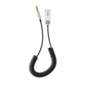 BASEUS CABA01-01 Bezdrátový Bluetooth 5.0 USB/AUX přijímač (receiver), černý
