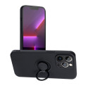 Kryt Silicone Ring iPhone 12 Pro Max – černý