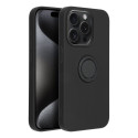 Kryt SILICONE RING pro iPhone 15 Pro - černý