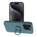 Kryt pro iPhone 15 Pro - zelený silikonový kroužek