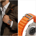 Řemínek Tech-Protect Nylon Pro pro Apple Watch 8 / 9 / 10 / 11 / SE / Ultra (44 / 45 / 46 / 49 mm) – tmavě modrá / šedá