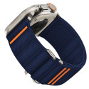 Řemínek Tech-Protect Nylon Slip pro Apple Watch 8 / 9 / 10 / 11 / SE / Ultra (44 / 45 / 46 / 49 mm) – námořnická modrá
