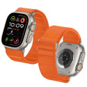 Řemínek Tech-Protect Nylon Slip pro Apple Watch 8 / 9 / 10 / 11 / SE / Ultra (44 / 45 / 46 / 49 mm) – oranžový