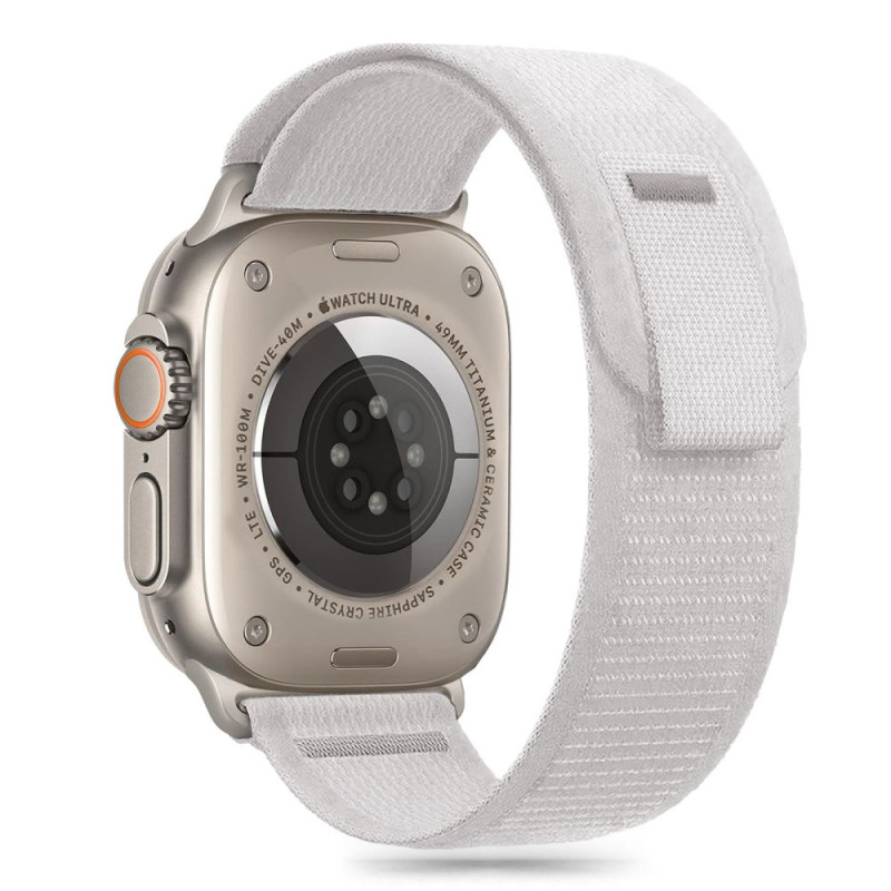Řemínek Tech-Protect Nylon Stripe pro Apple Watch 8 / 9 / 10 / 11 / SE / Ultra (44 / 45 / 46 / 49 mm) – Crayon Grey
